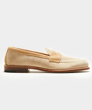 Todd Snyder x Alden Two-Tone Penny Loafer in Milkshake