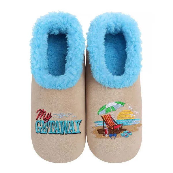 Women's Simply Pairables Cozy Snoozies® Beige Blue My Getaway